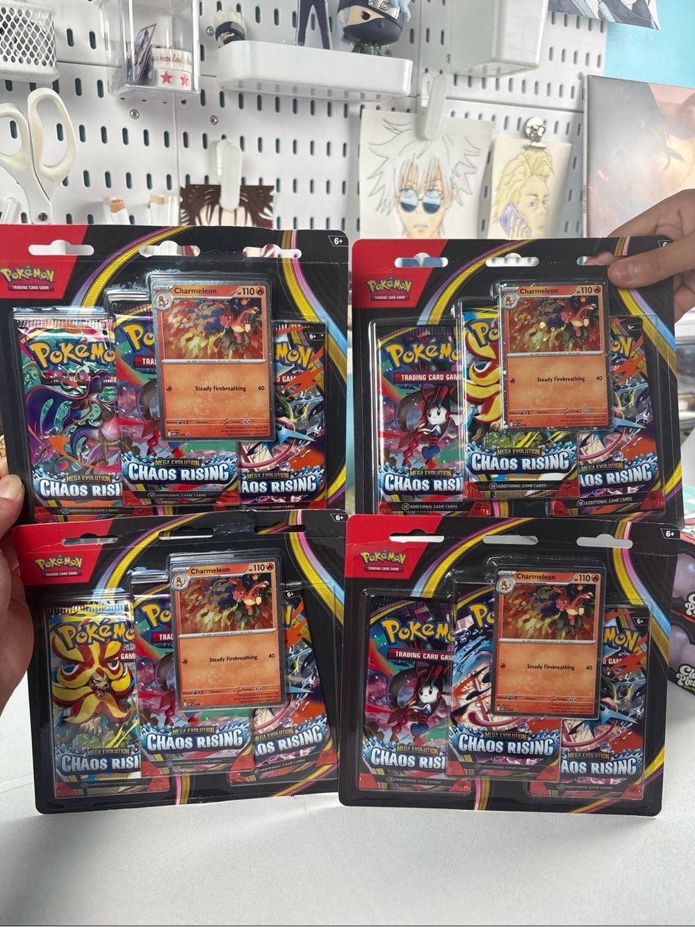 Pokemon chaos rising booster packs 4 total